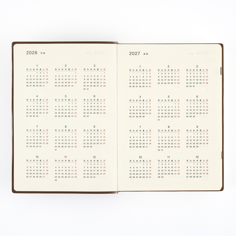 Hobonichi Hobonichi 5 Year Techo A5 Size 2025-2029