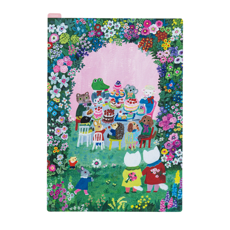 Hobonichi Hobonichi Pencil Board Yumi Kitagishi: In the Garden Sottopagina per Cousin A5