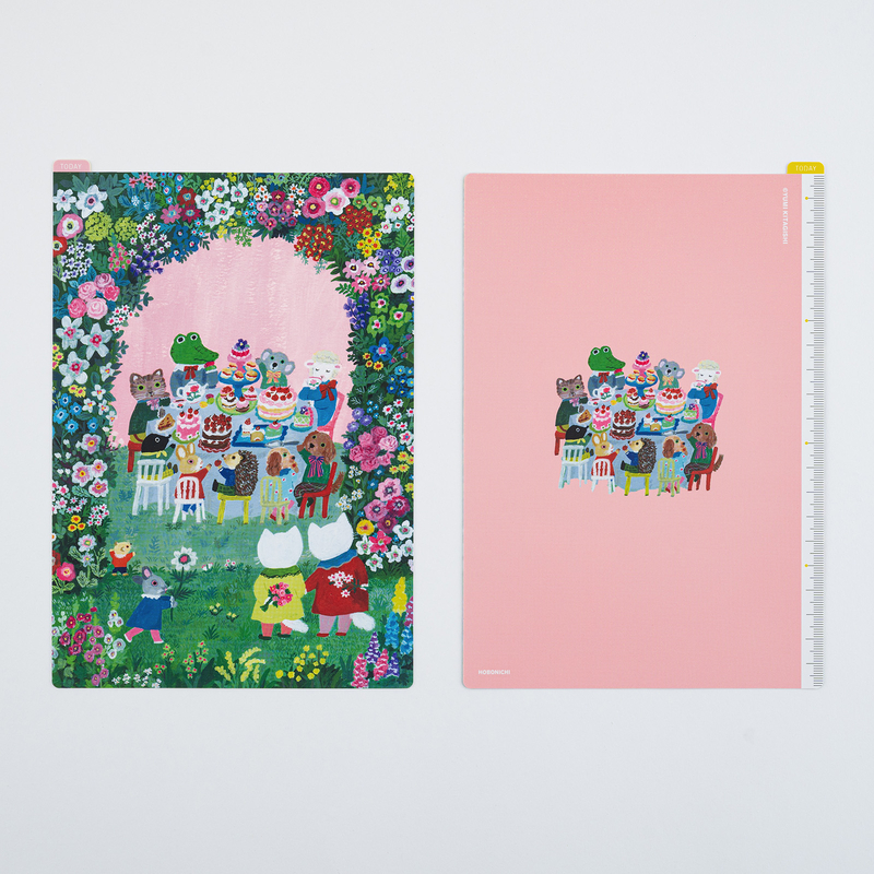 Hobonichi Hobonichi Pencil Board Yumi Kitagishi: In the Garden Sottopagina per Cousin A5