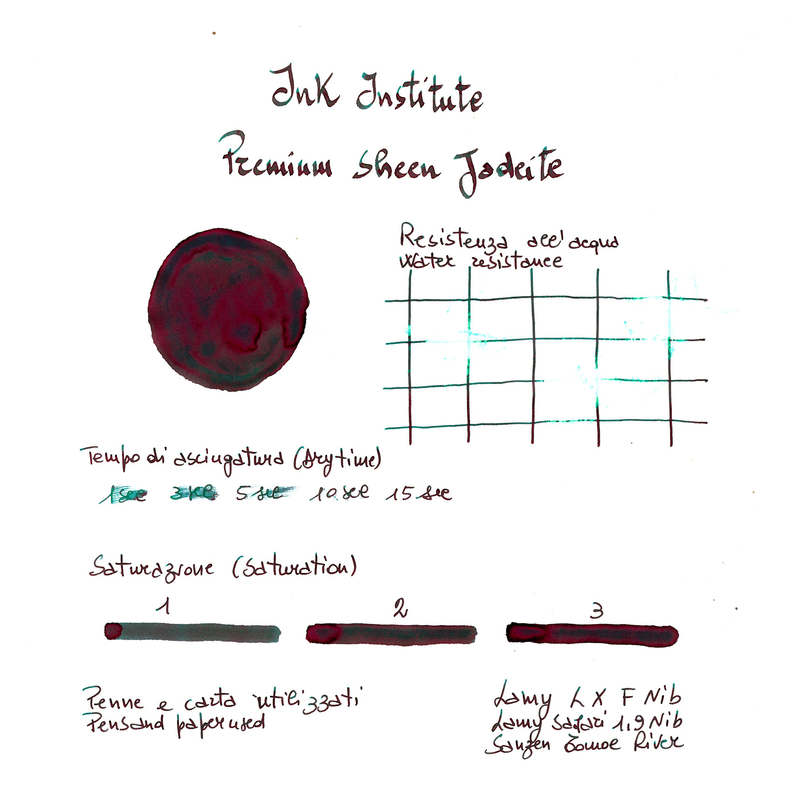 Ink Institute Ink Institute Premium Sheen Jadeite Ink Bottle 30 ml