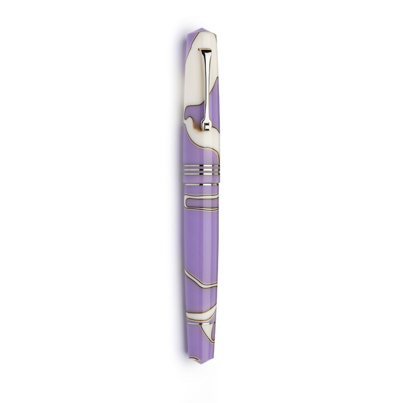 Leonardo Officina Italiana Leonardo Momento Zero Fountain Pen Nuvola Lilac & Rhodium 14k