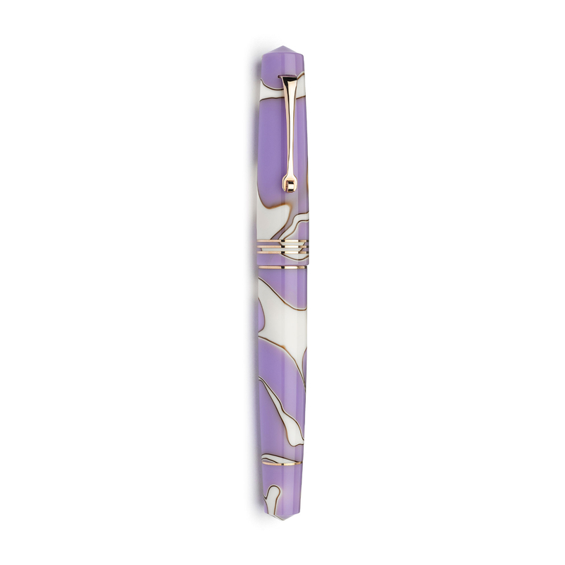 Leonardo Officina Italiana Leonardo Momento Zero Fountain Pen Nuvola Lilac & Rose Gold