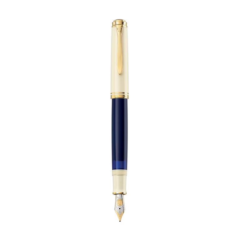 Pelikan Pelikan Souveran M800 Penna Stilografica Cream Blue Edizione Speciale