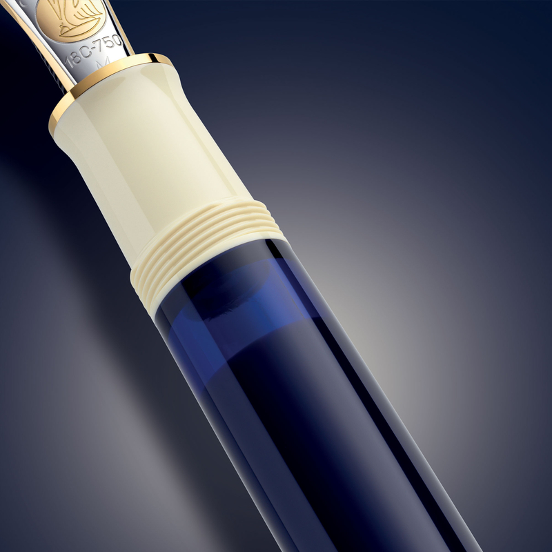 Pelikan Pelikan Souveran M800 Penna Stilografica Cream Blue Edizione Speciale