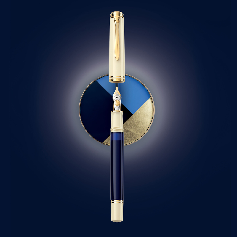 Pelikan Pelikan Souveran M800 Penna Stilografica Cream Blue Edizione Speciale