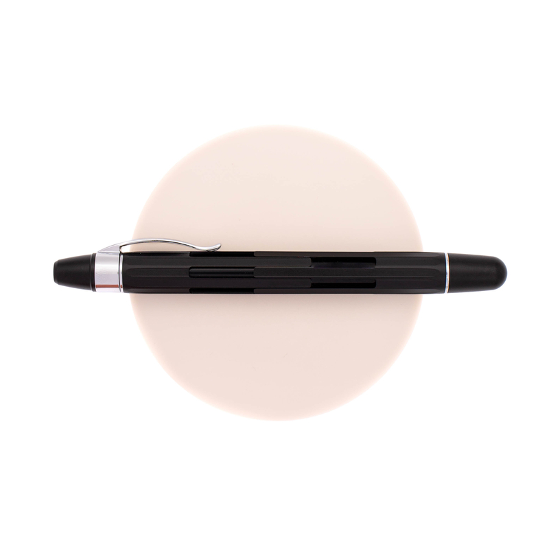 Nahvalur Nahvalur Eclipse Fountain Pen Black Silver