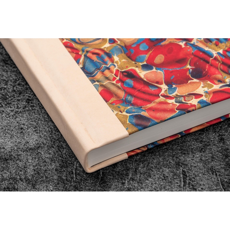 Galen Leather Galen Leather 1870 Marbled Notebook A5 Molten Lava