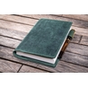 Galen Leather Galen Leather Slim Notebook Cover A6 Crazy Horse Forest Green