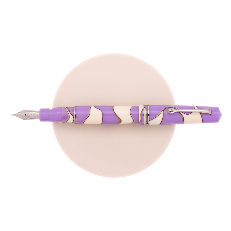 Leonardo Officina Italiana Leonardo Momento Zero Fountain Pen Nuvola Lilac & Rhodium