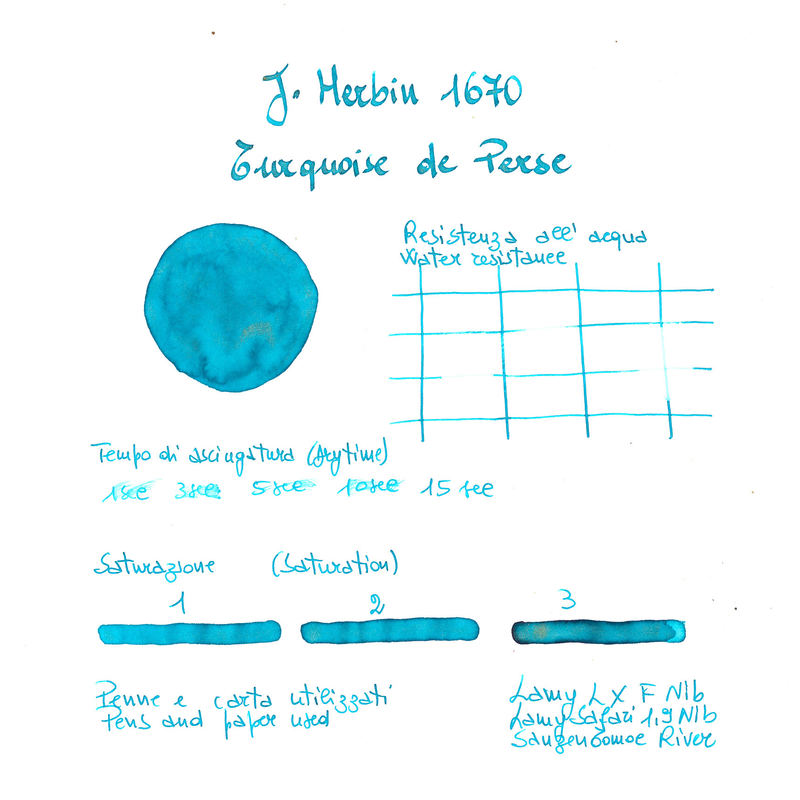 J. Herbin Herbin 1670 Turquoise de Perse Inchiostro 50 ml