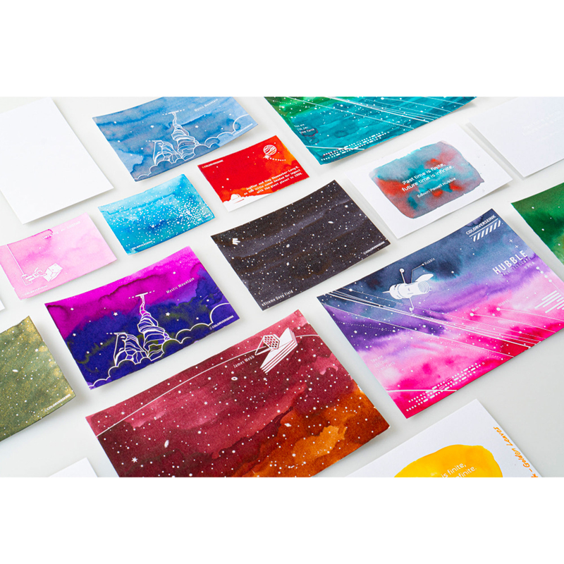 Colorverse Colorverse Ink Art Cards Colorspace Hubble (Size A)