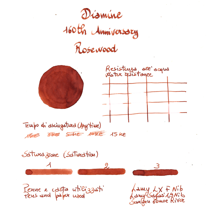 Diamine Diamine 160th Anniversary Rosewood Inchiostro 75 ml