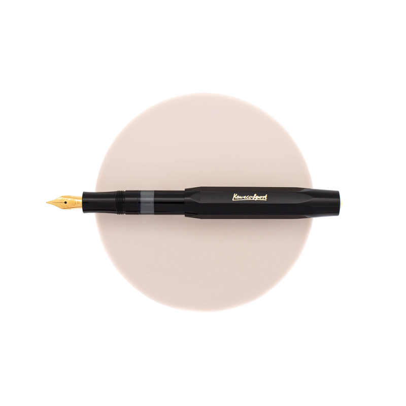 Kaweco Kaweco Piston Sport Classic Fountain Pen Black & Gold