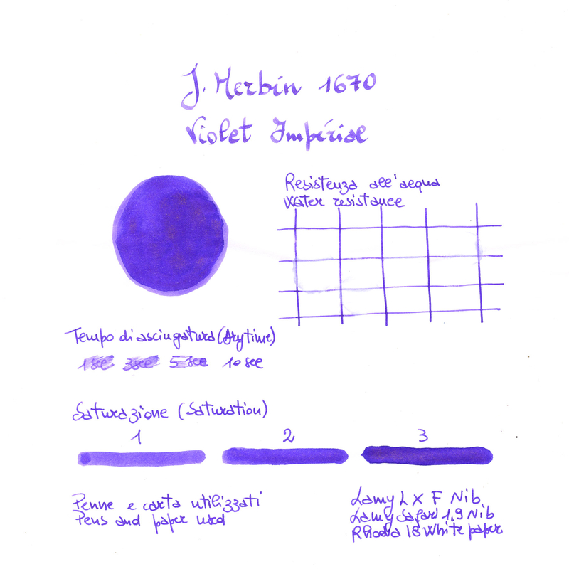 J. Herbin Herbin 1670 Violet Impérial Ink Bottle 15 ml