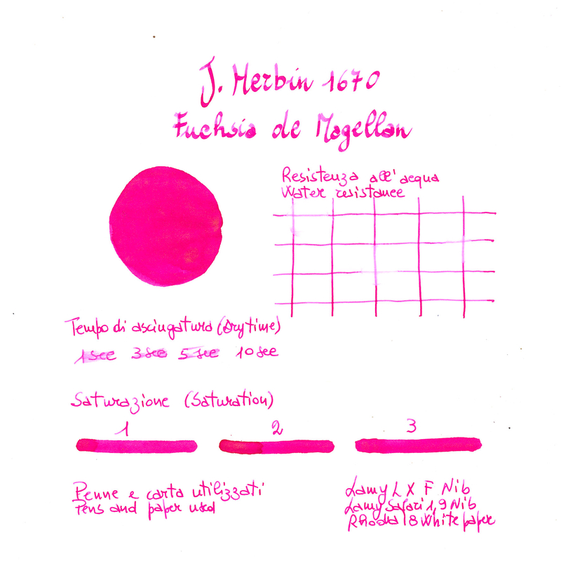 J. Herbin Herbin 1670 Fuchsia de Magellan Ink Bottle 15 ml