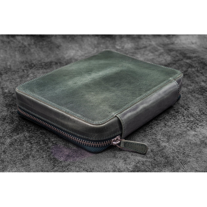 Galen Leather Galen Leather Expansi-Folio A5 Crazy Horse Forest Green