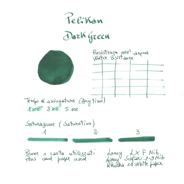 Pelikan 4001 Dark Green Ink Bottle 30 ml