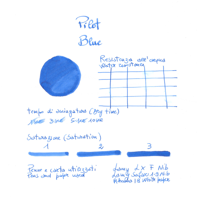 Pilot Blu Inchiostro 70 ml