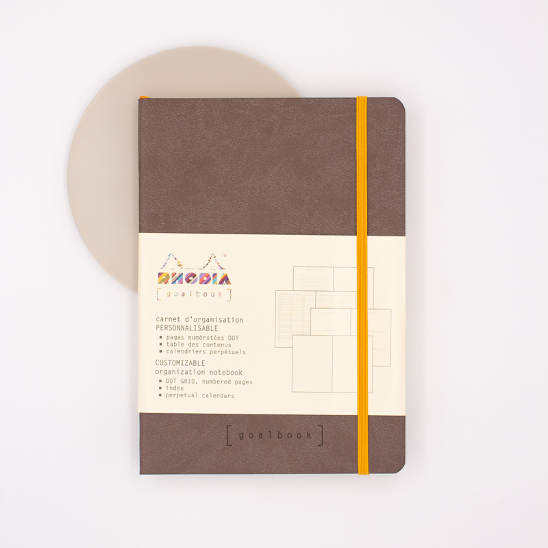 Rhodia Goalbook Notebook A5 Dot Chocolate