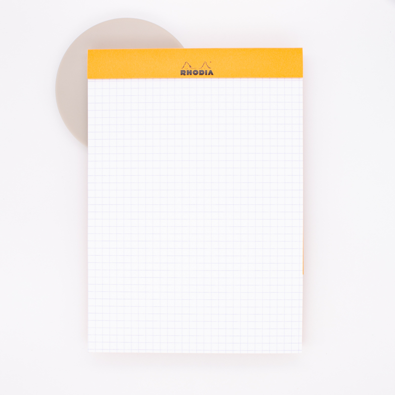 Rhodia Blocco n°16 A5 Quadretti Arancio