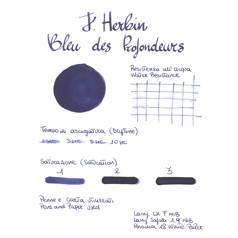 Herbin Bleu des Profondeurs Inchiostro 30 ml