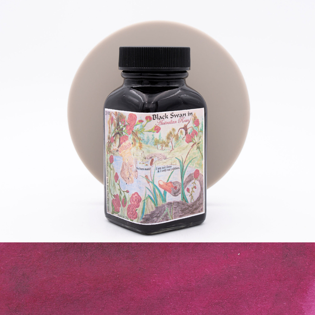 Noodler's Black Swan In Australian Rose Ink Bottle 3 oz