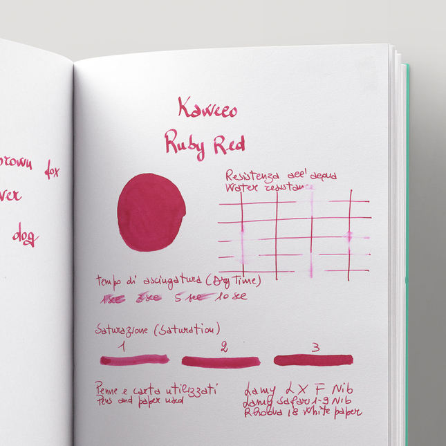 Kaweco Ruby Red 6 Ink Cartridges