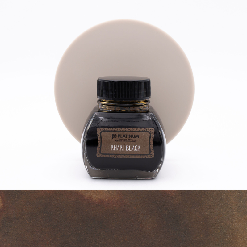 Platinum Classic Ink Khaki Black Ink Bottle 60 ml