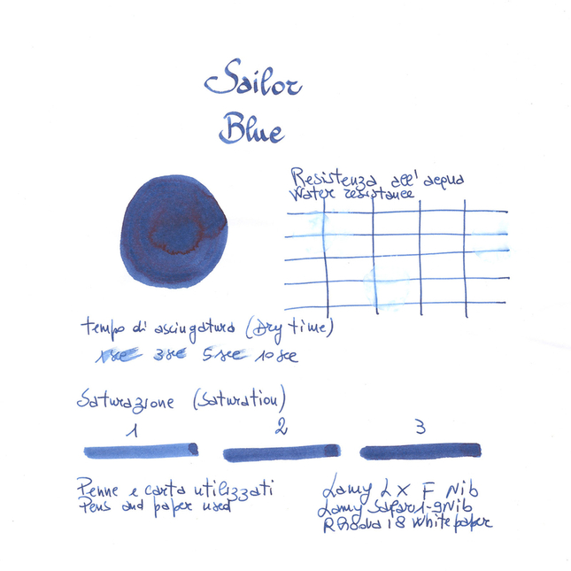 Sailor Blu 12 Cartucce