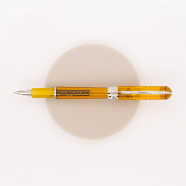 Pineider Avatar Ur Demo Rollerball Pen Amber